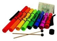 Boomwhackers Boomophone Whack Pack 8 tubes, holder, mallets, octavator cap